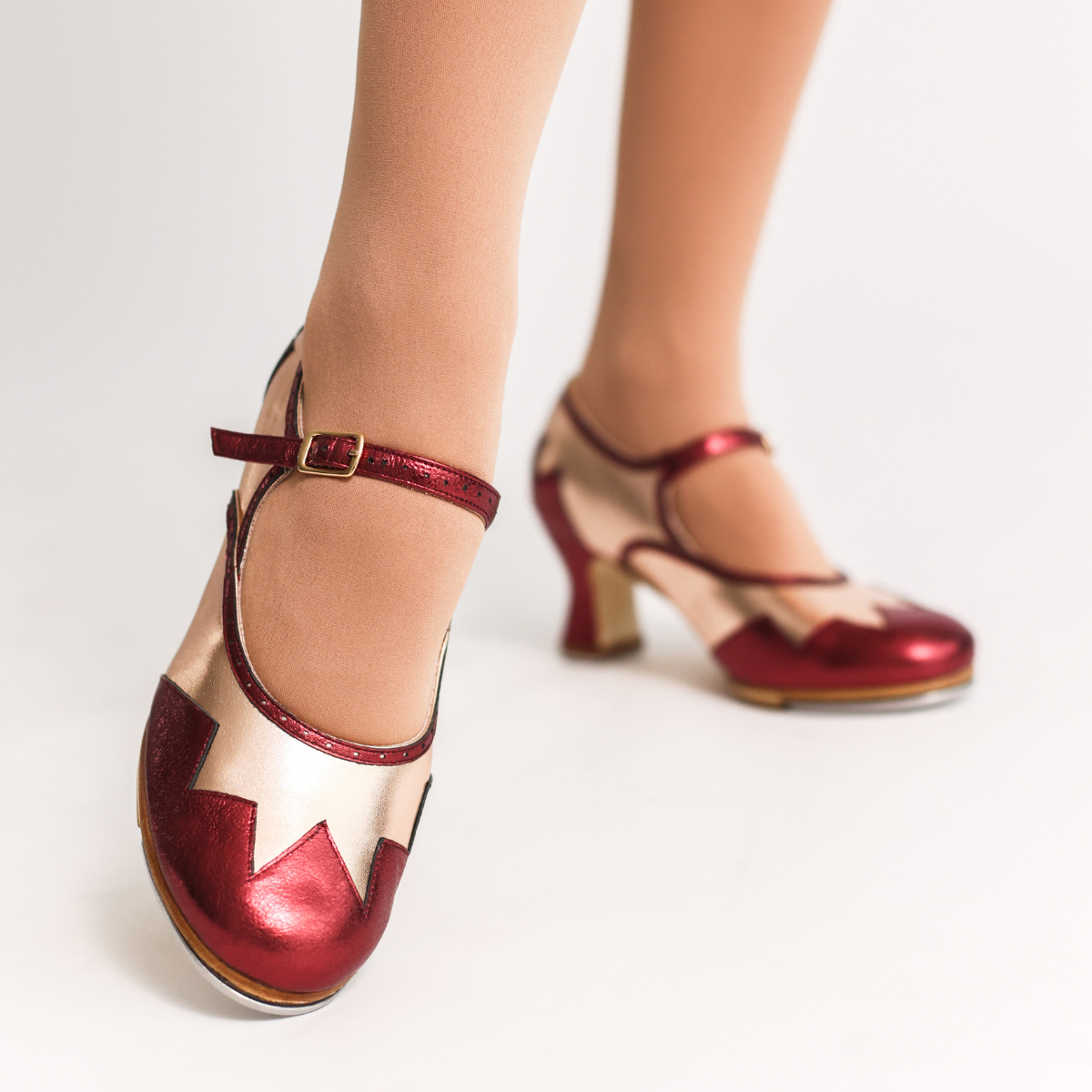 The Holly 2.5" Rose Gold Hard Sole Tap - Preorder and Final Sale