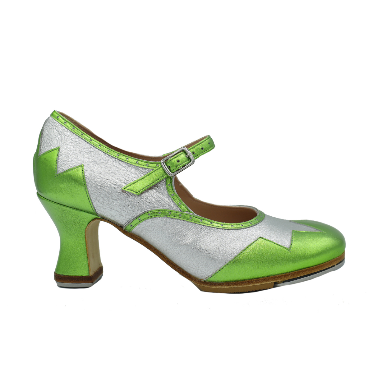 The Holly 2.5" Green Hard Sole Tap - Preorder and Final Sale